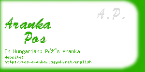 aranka pos business card